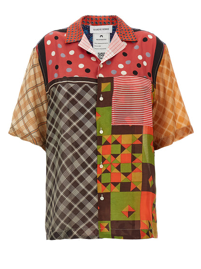 'Regenerated Silk Scarves Bowling' shirt Shirt, blouse