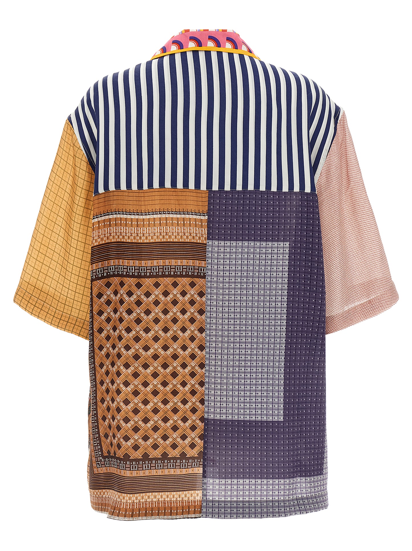 'Regenerated Silk Scarves Bowling' shirt Shirt, blouse