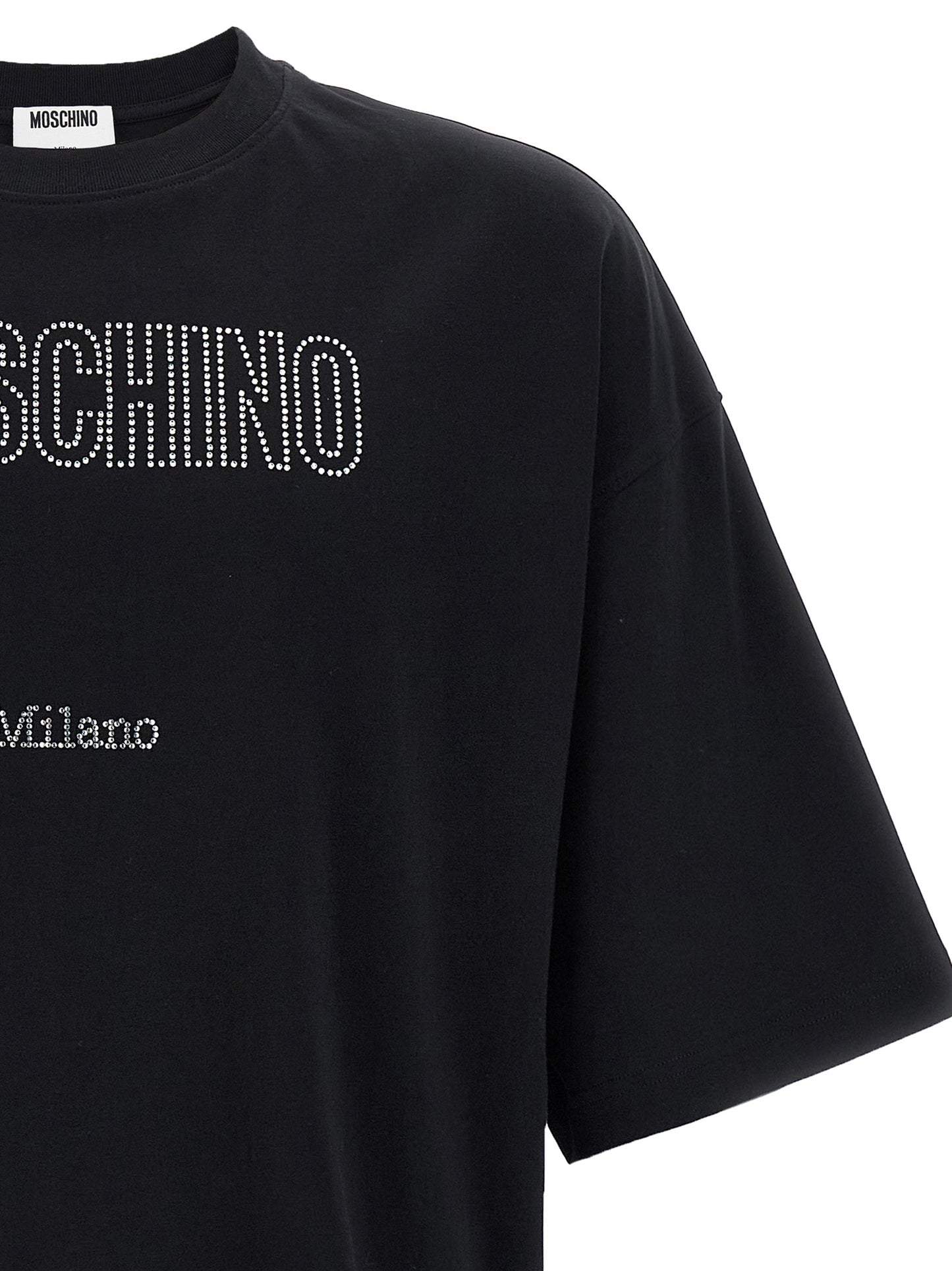 Rhinestone logo T-shirt T-shirt