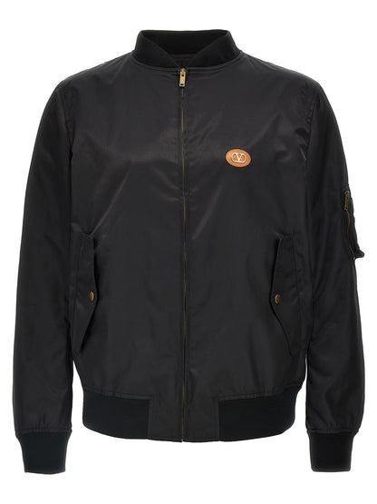 Valentino Garavani logo bomber jacket Piumini, Parka, Giacche casual