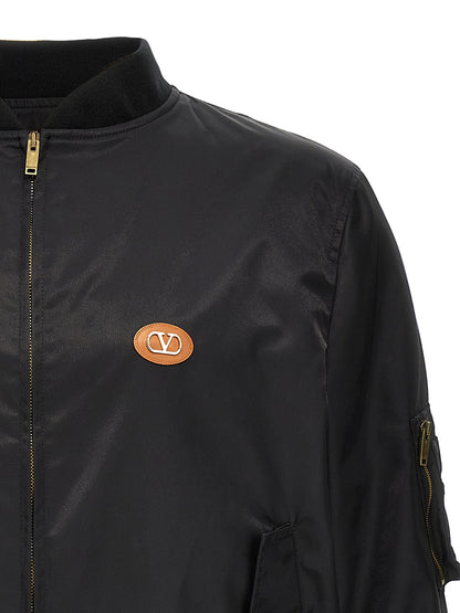 Valentino Garavani logo bomber jacket Piumini, Parka, Giacche casual