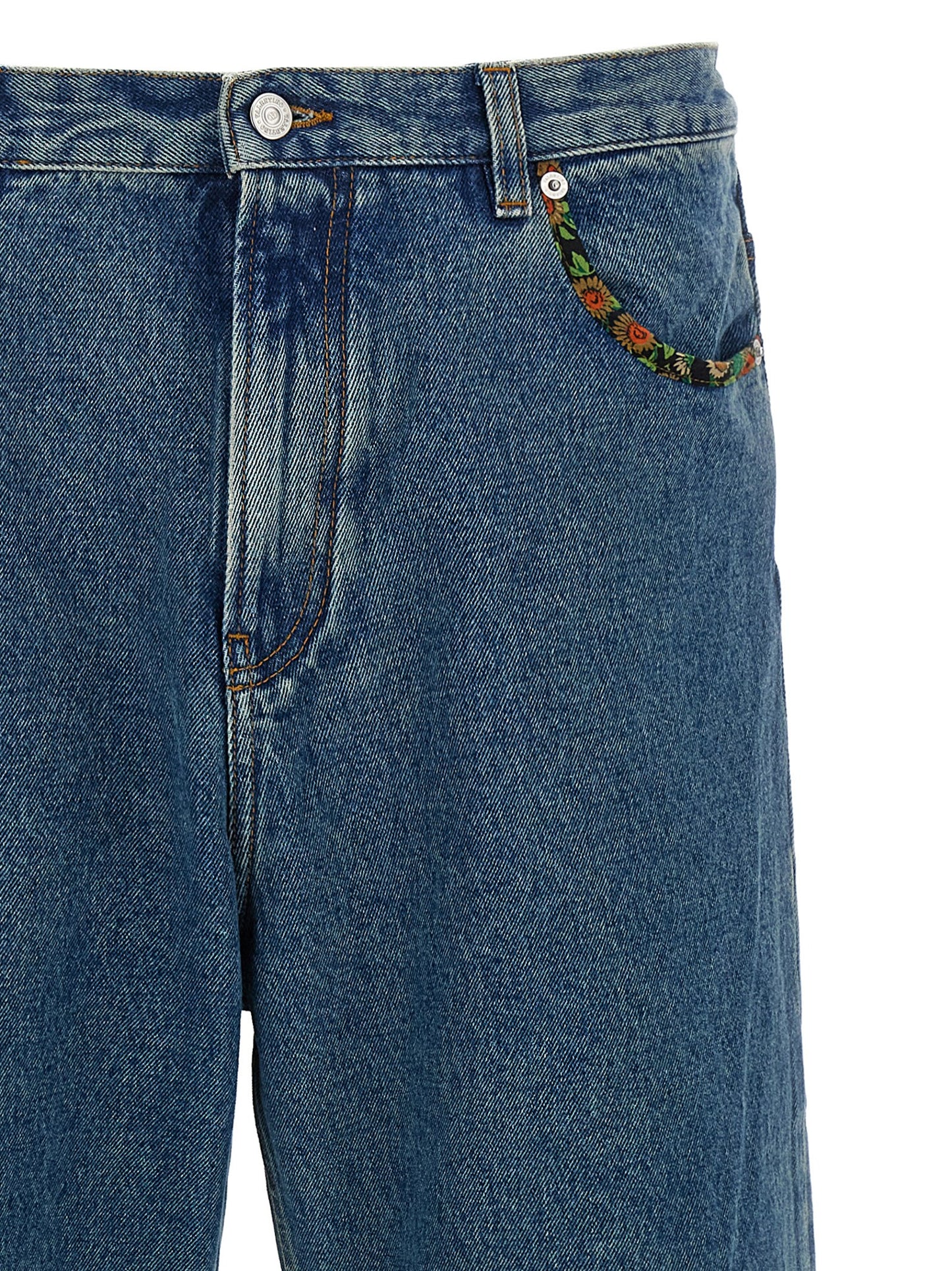 Valentino Garavani floral insert jeans Jeans