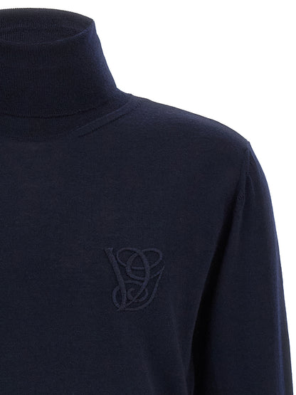 Valentino Garavani turtleneck with VG embroidery Sweater, cardigans
