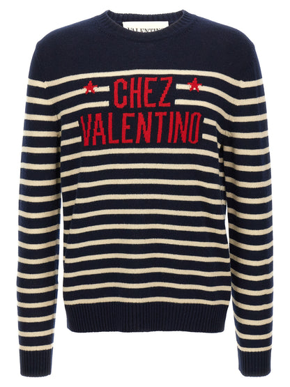 Valentino Garavani 'Chez Valentino' Jersey Sweater, cardigans