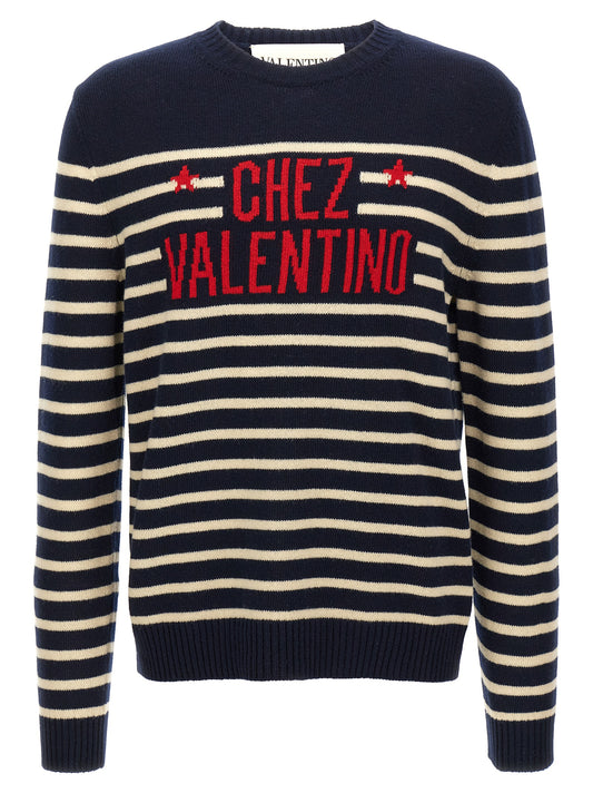 Valentino Garavani 'Chez Valentino' Jersey Sweater, cardigans