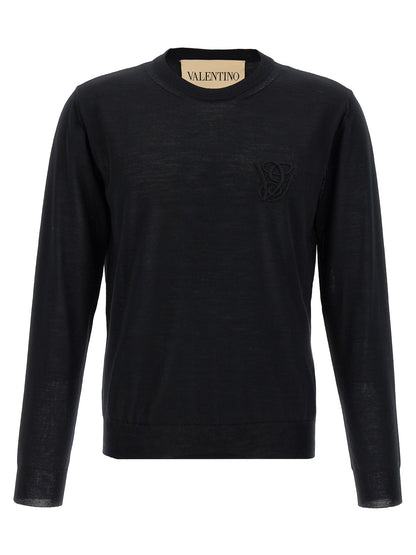 Valentino Garavani logo embroidery sweater Sweater, cardigans