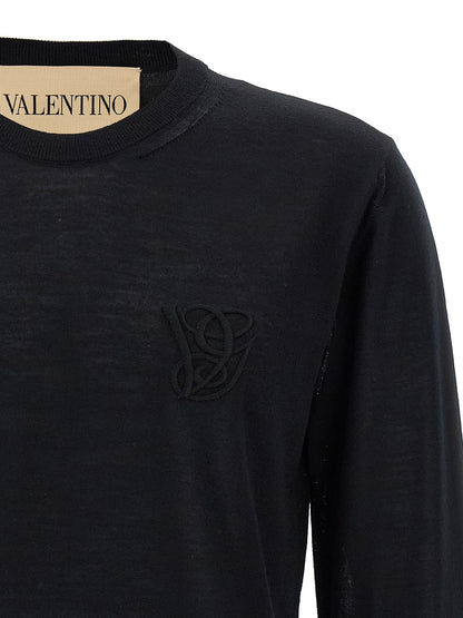 Valentino Garavani logo embroidery sweater Sweater, cardigans