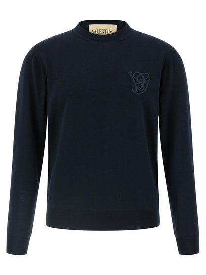 Valentino Garavani logo embroidery sweater Sweater, cardigans