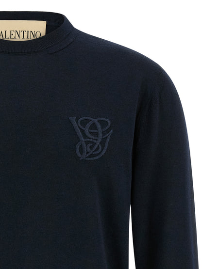 Valentino Garavani logo embroidery sweater Sweater, cardigans