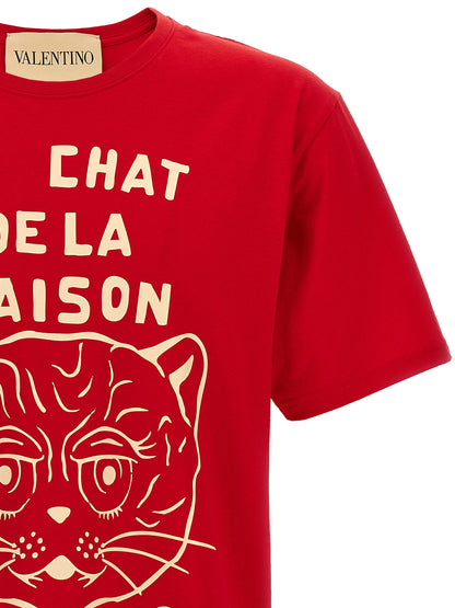 Valentino Garavani 'Le Chat de la Maison' T-shirt T-shirt