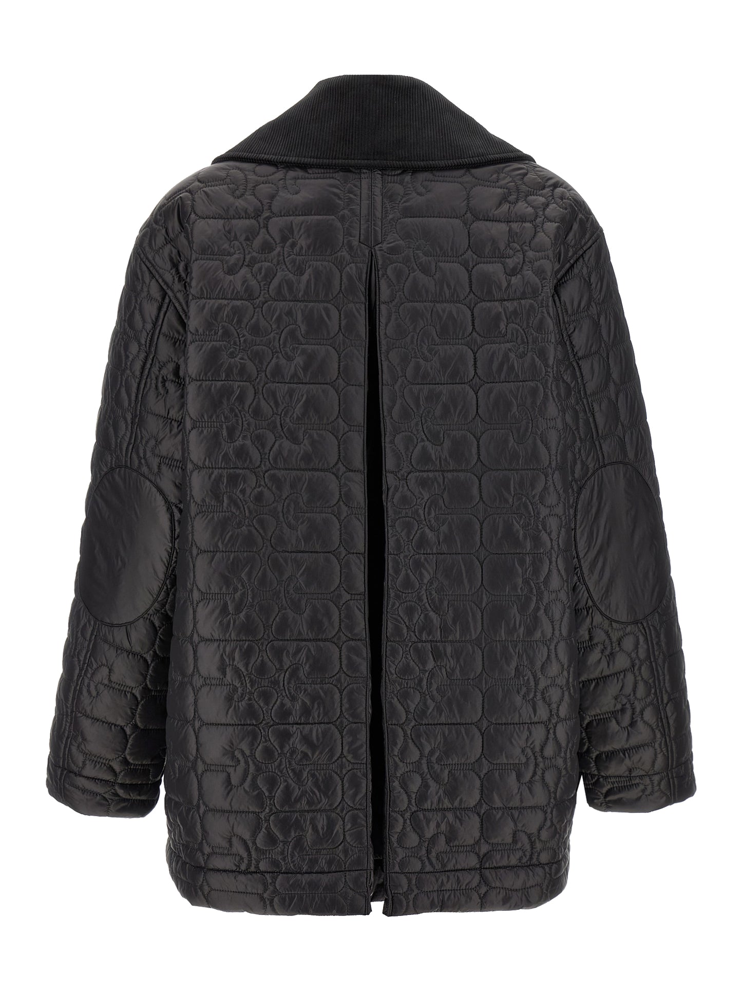 'Black Shiny Quilt Midi' jacket Casual jackets, parka