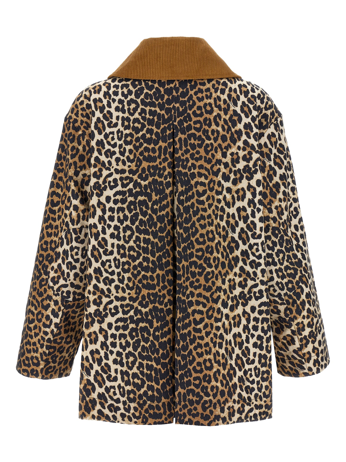 'Leopard Printed Canvas Midi' jacket Down jacket, Parka, Casual jackets