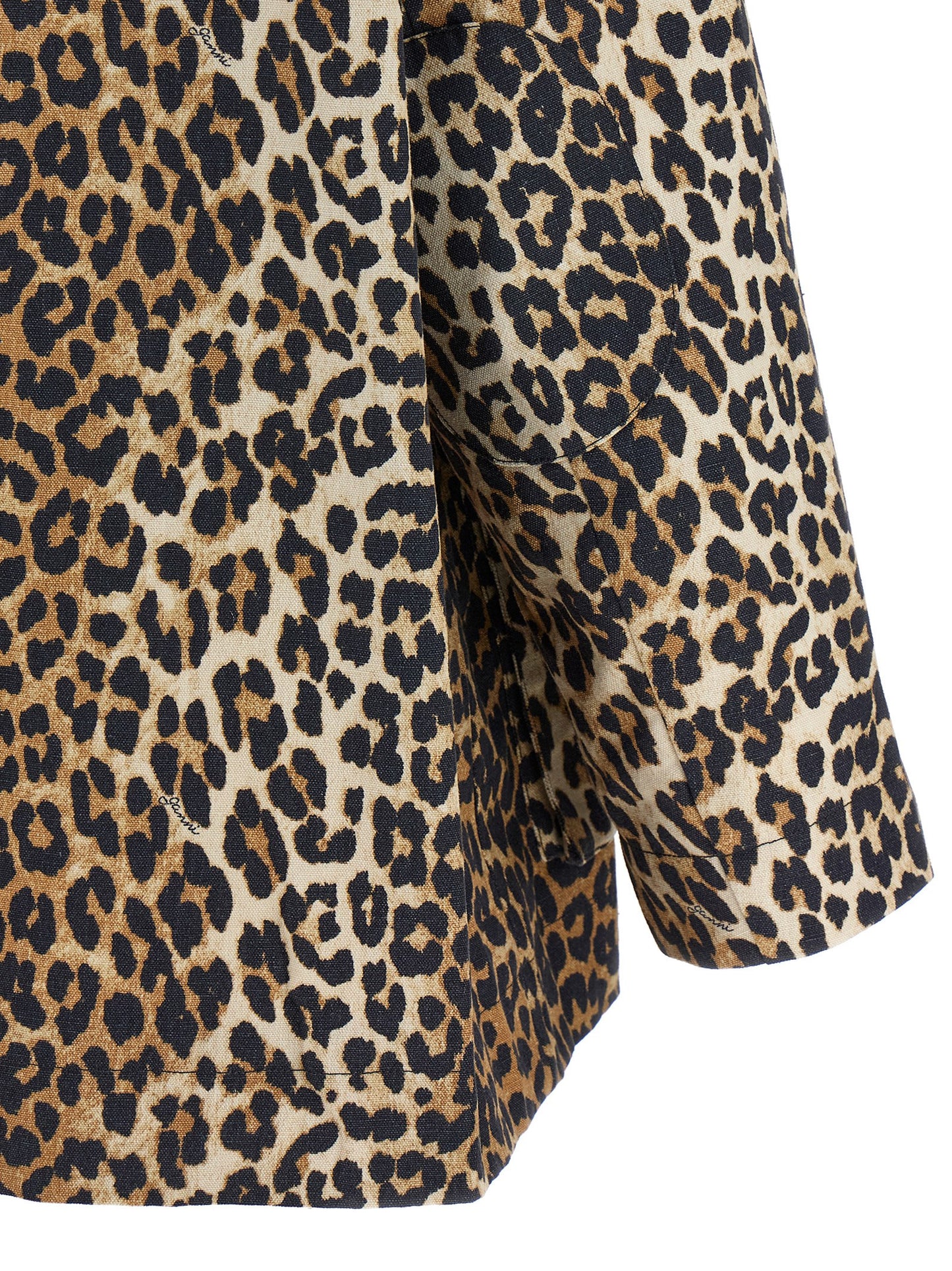 'Leopard Printed Canvas Midi' jacket Down jacket, Parka, Casual jackets