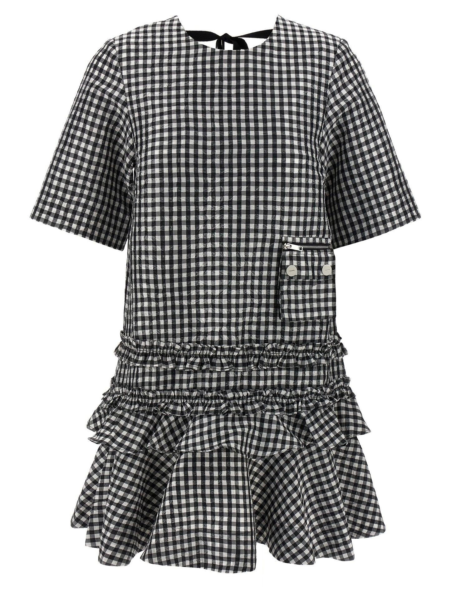 'Crinkled Check Mini' dress Dresses