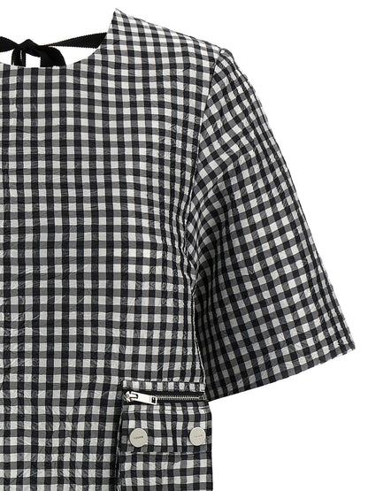 'Crinkled Check Mini' dress Dresses