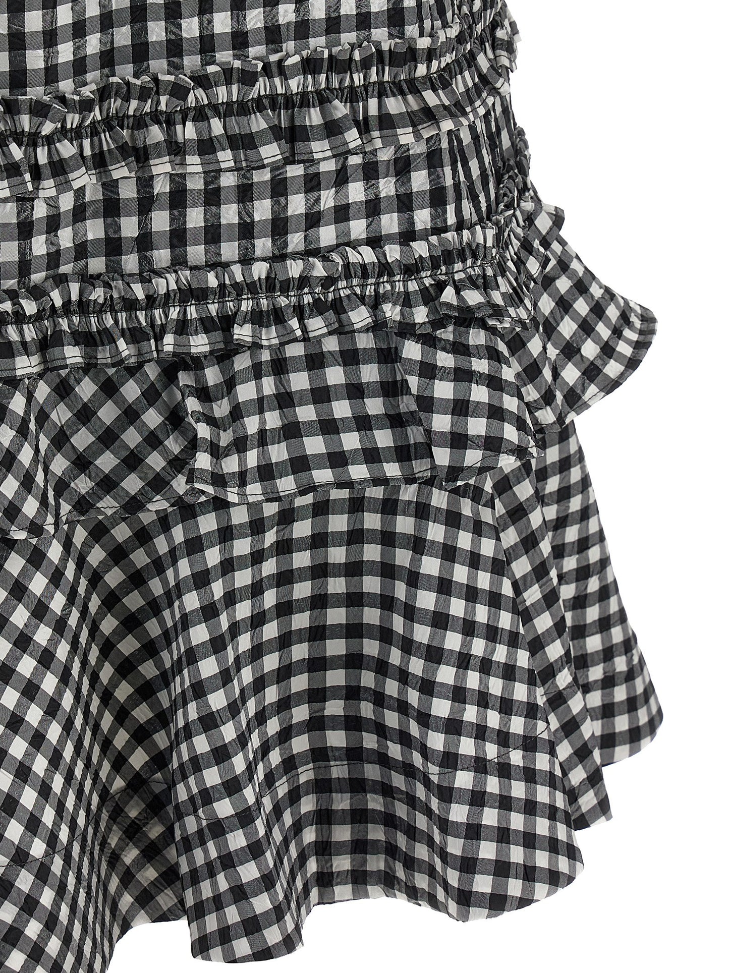 'Crinkled Check Mini' dress Dresses