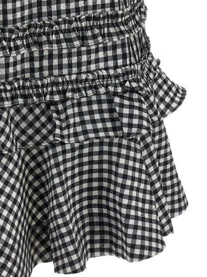 'Crinkled Check Mini' dress Dresses