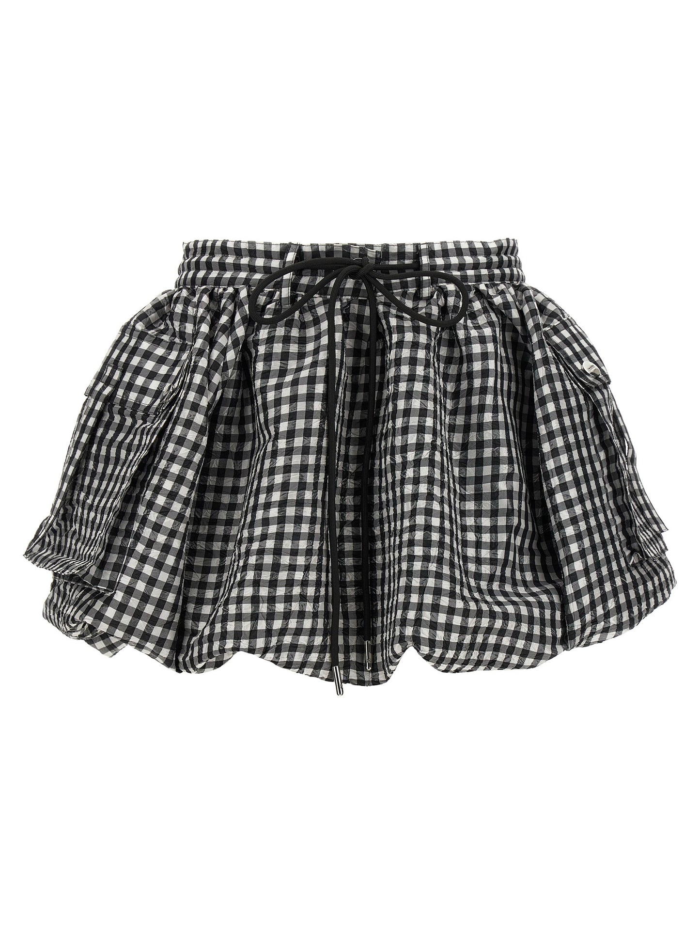 'Crinkled Check Mini Bubble' skirt Skirts