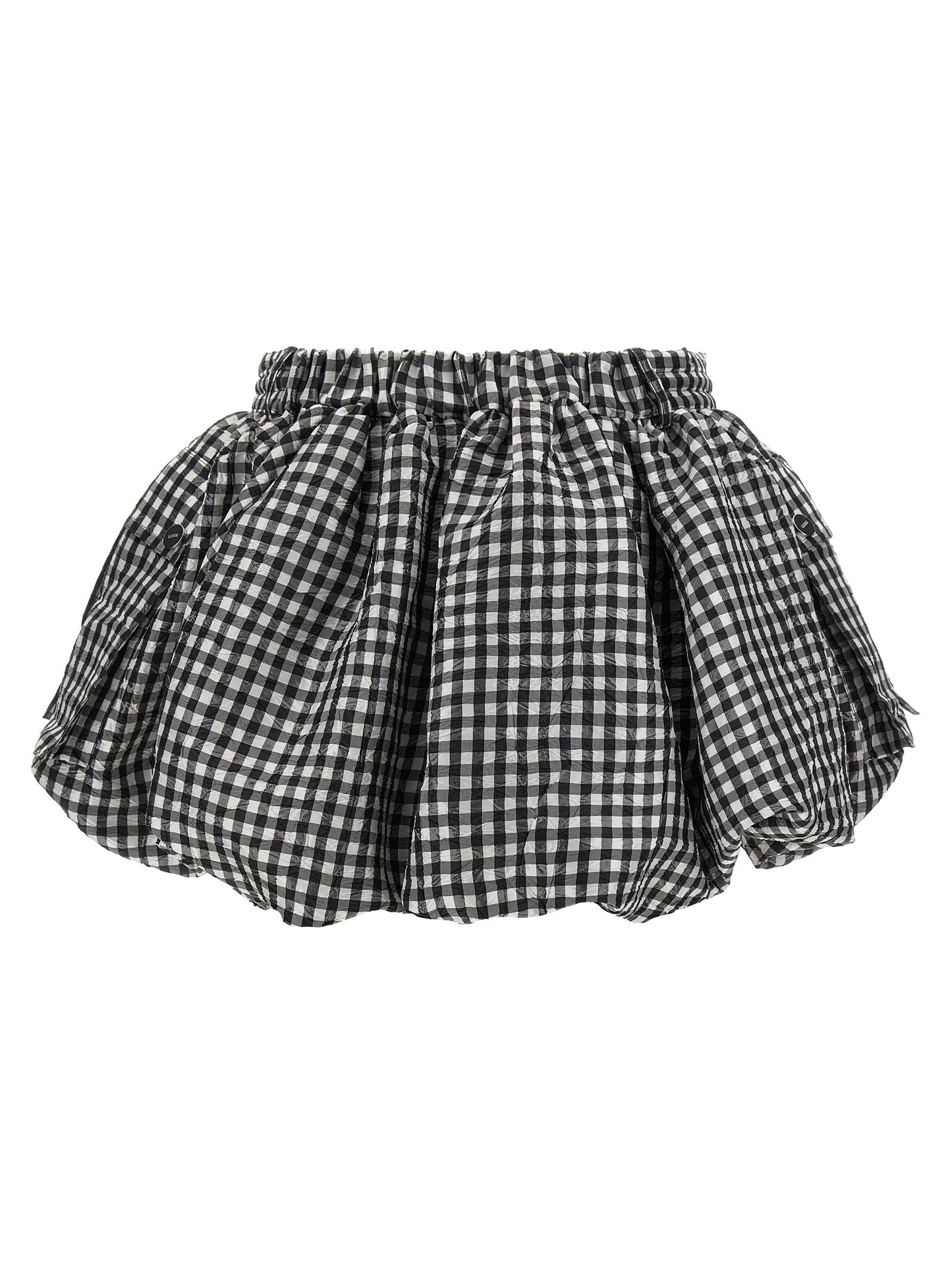 'Crinkled Check Mini Bubble' skirt Skirts