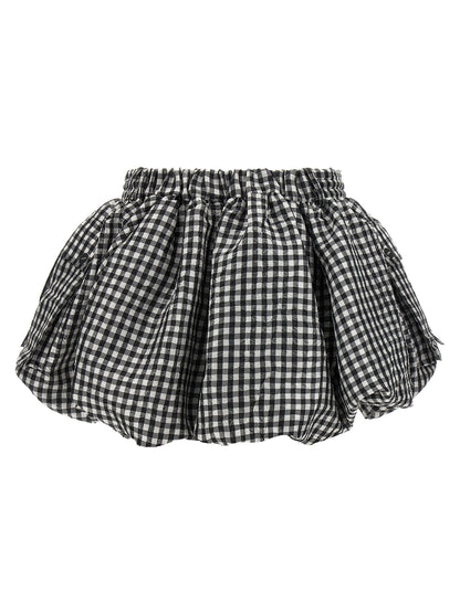 'Crinkled Check Mini Bubble' skirt Skirts