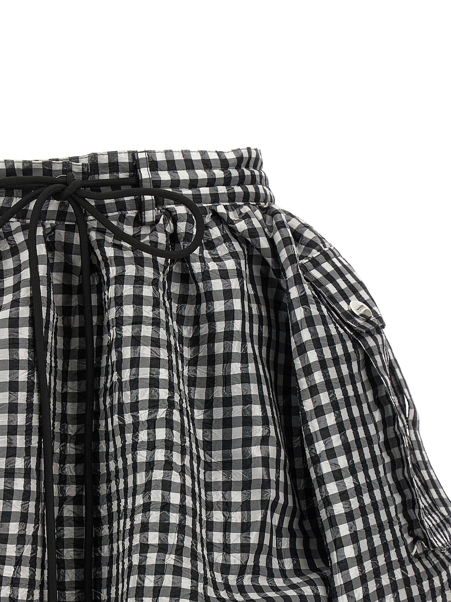 'Crinkled Check Mini Bubble' skirt Skirts