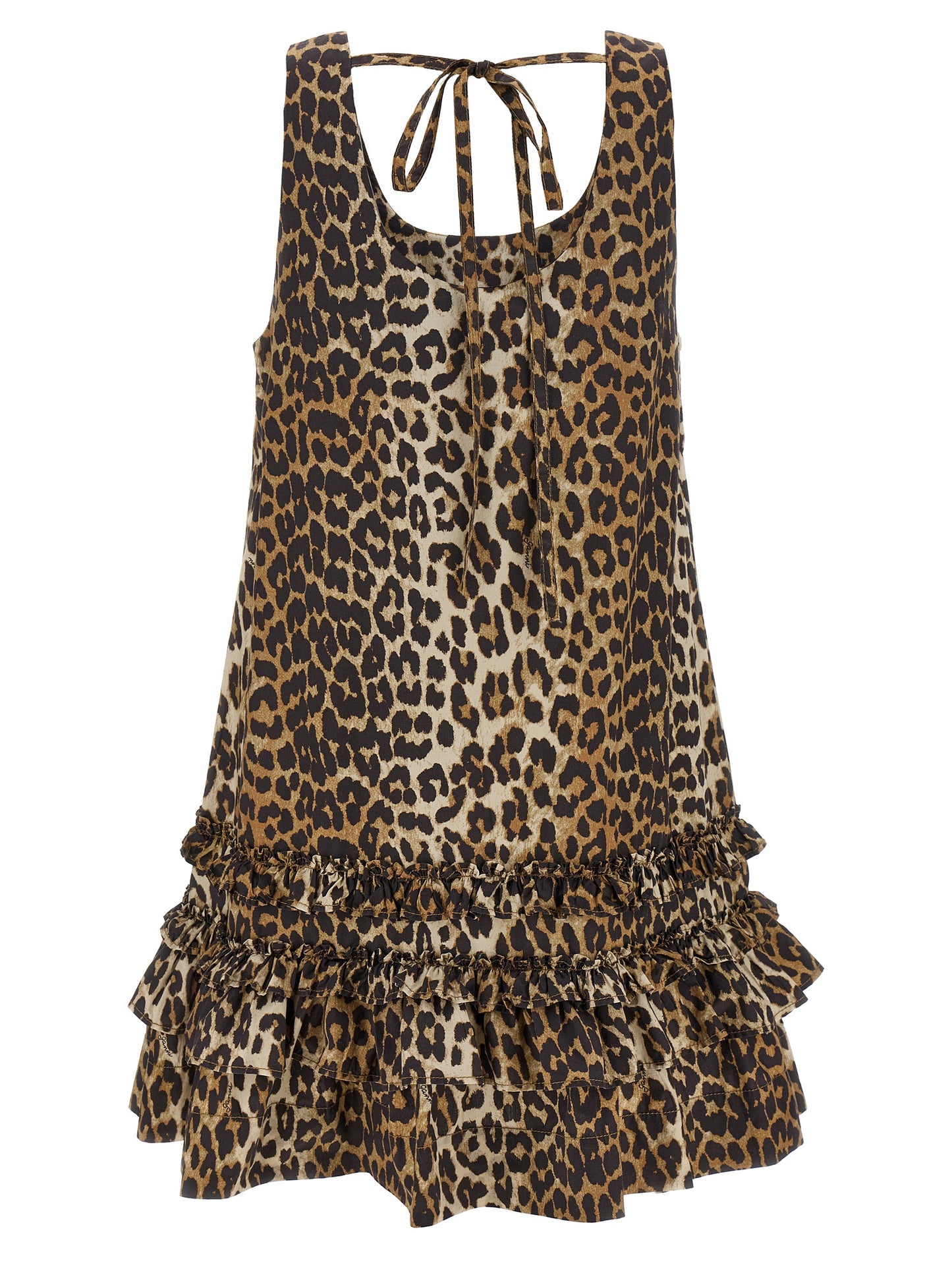 'Leopard Cotton Poplin Mini' dress Dresses
