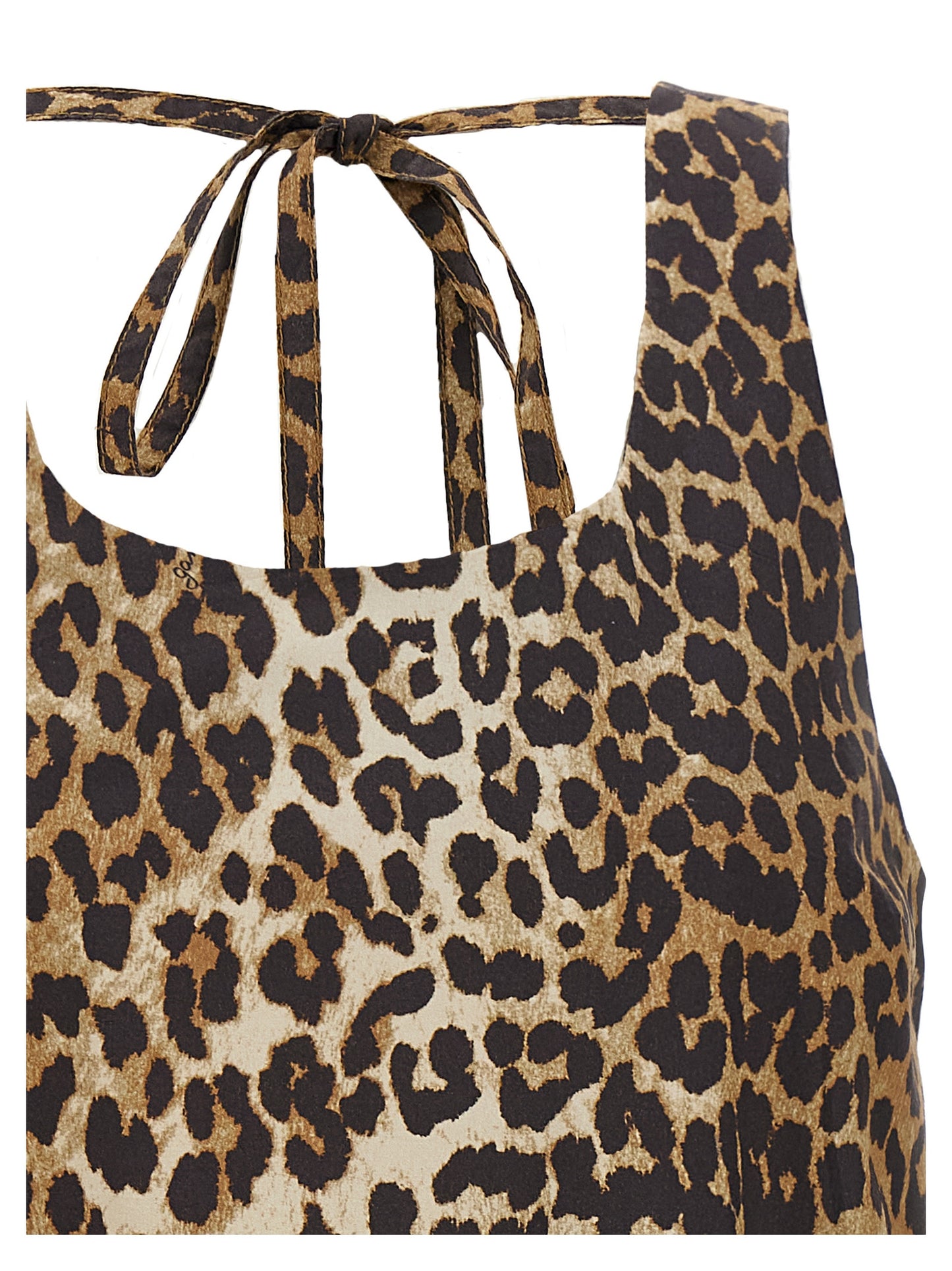 'Leopard Cotton Poplin Mini' dress Dresses