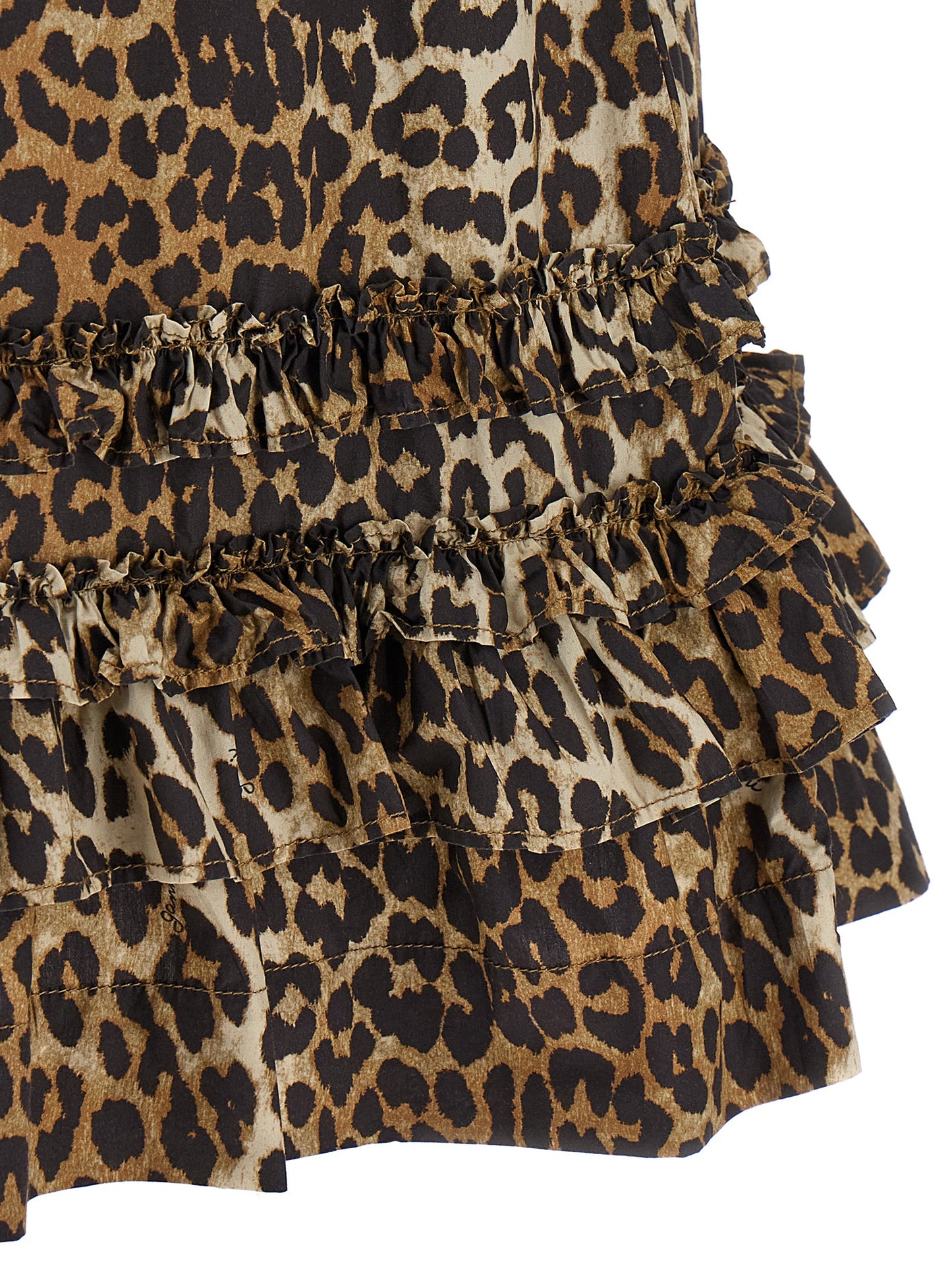 'Leopard Cotton Poplin Mini' dress Dresses