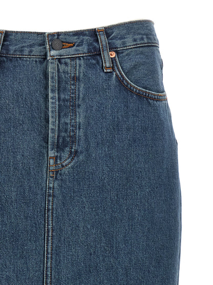 'Column' denim skirt Skirts