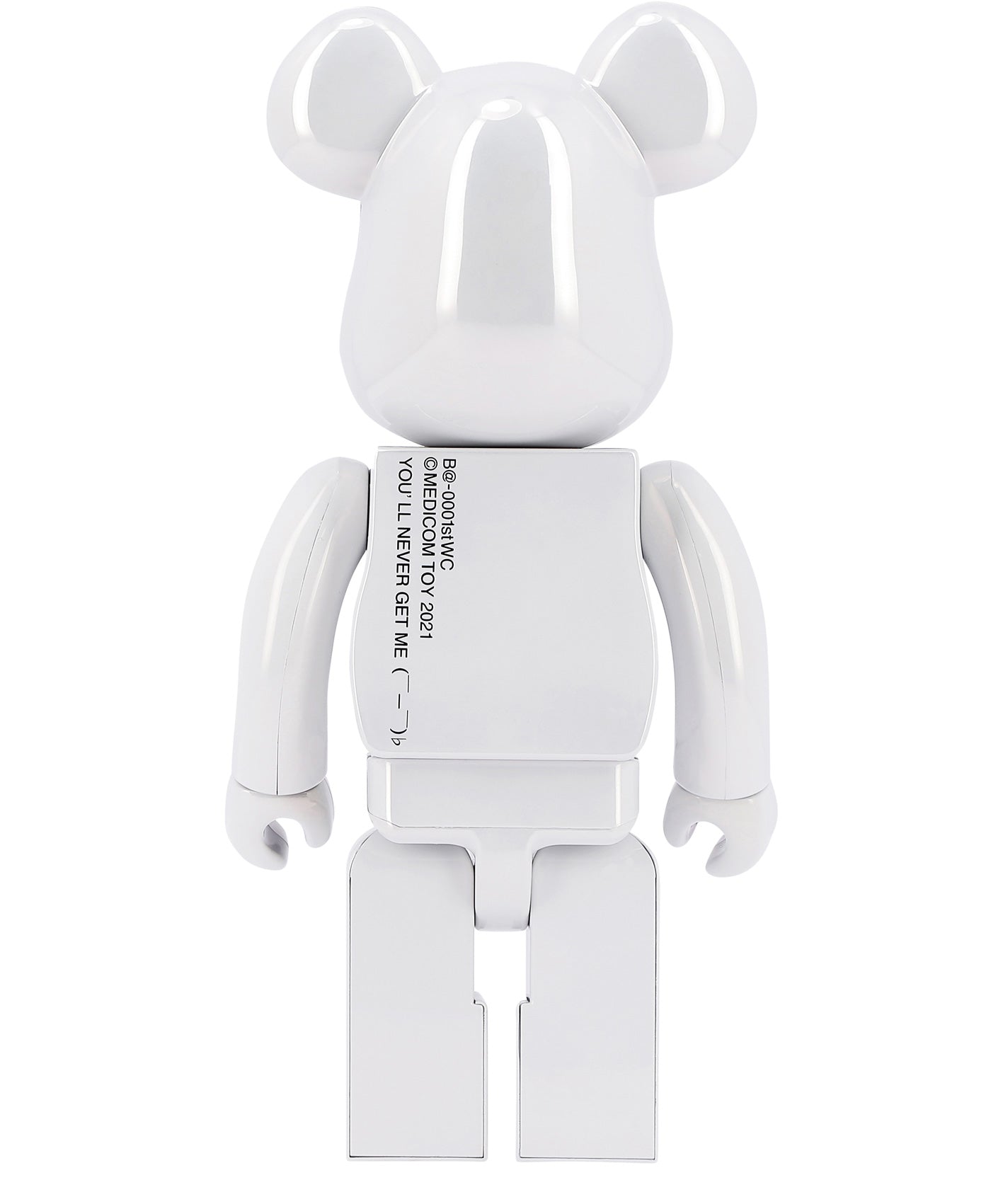 "Be@rbrick 1st Model White Chrome" 400% toy Decorative accessories