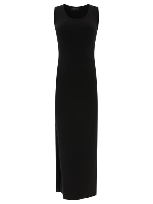 Ribbed jersey sleeveless dress Dresses