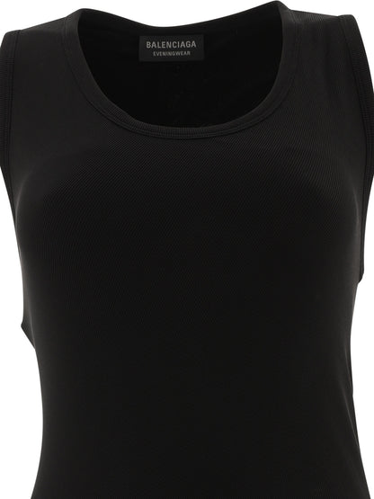 Ribbed jersey sleeveless dress Dresses