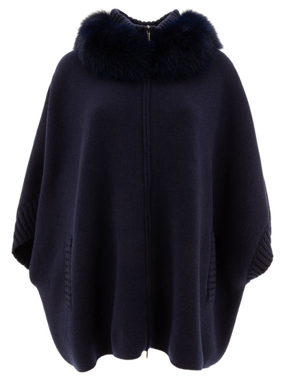 Wool and cashmere poncho Jackets and Coats