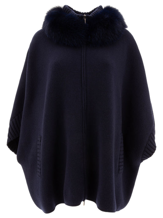 Wool and cashmere poncho Jackets and Coats