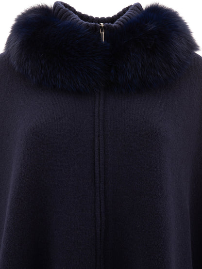 Wool and cashmere poncho Jackets and Coats