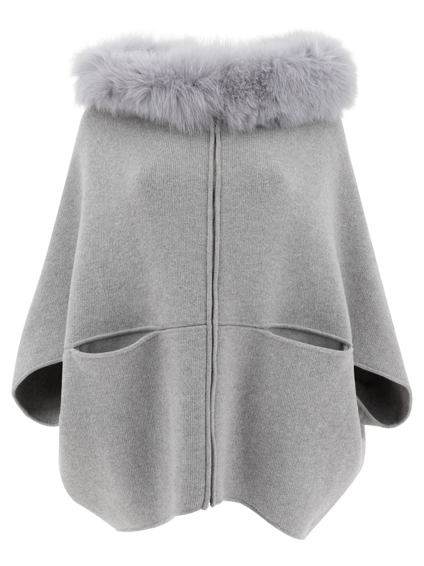 Wool and cashmere poncho Jackets and Coats