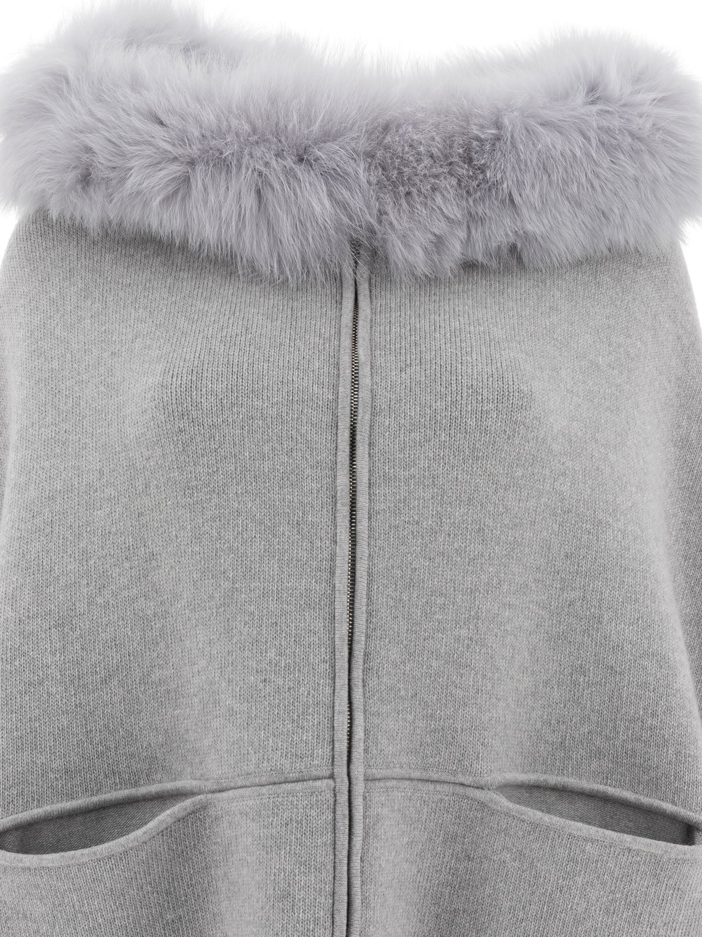 Wool and cashmere poncho Jackets and Coats