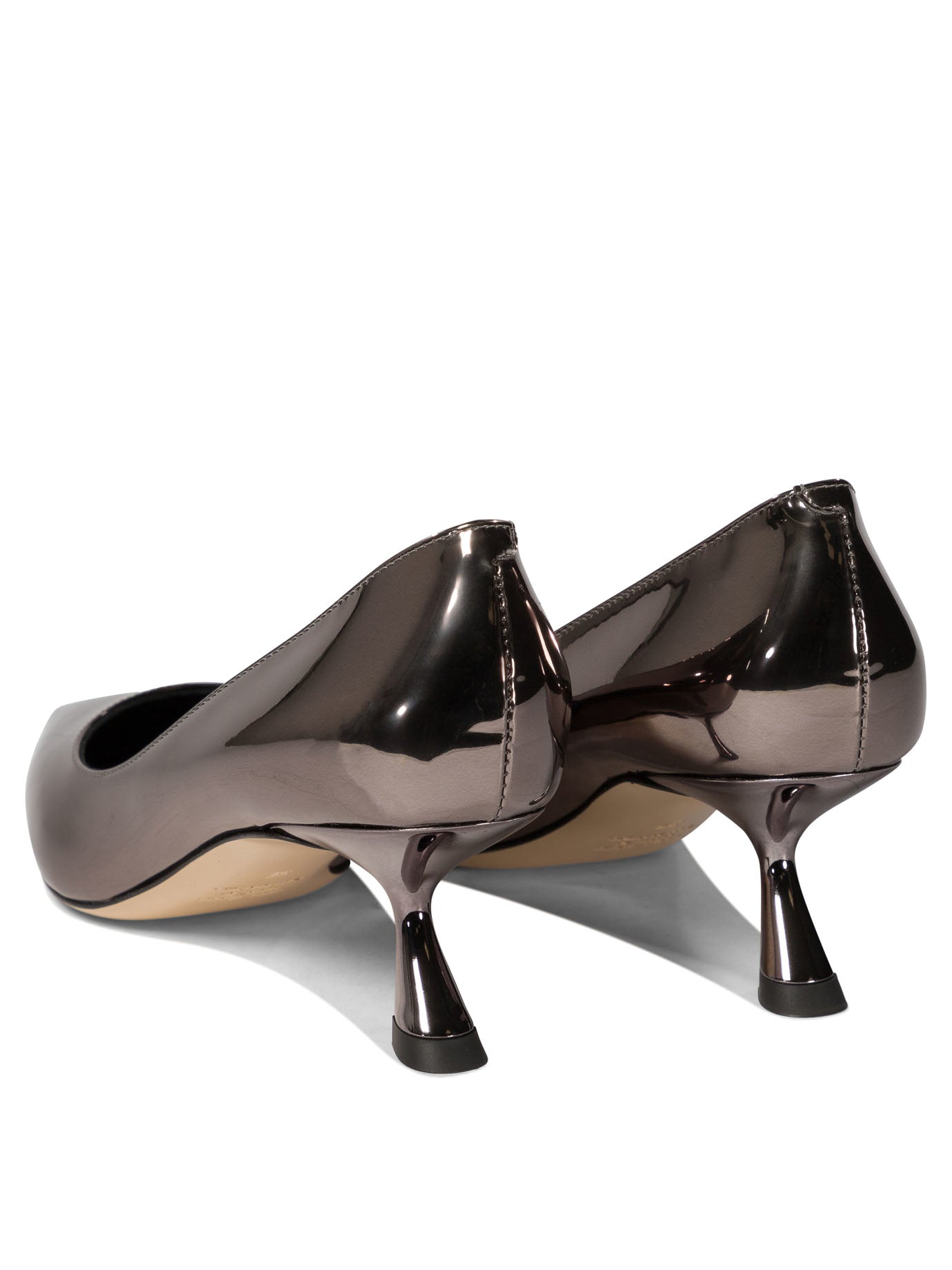 Pumps in mirror effect leather Heeled shoes