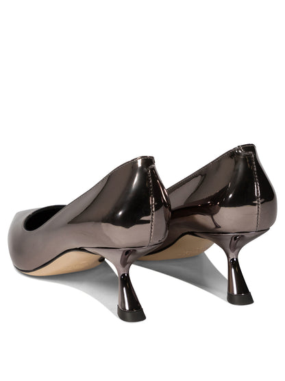 Pumps in mirror effect leather Heeled shoes