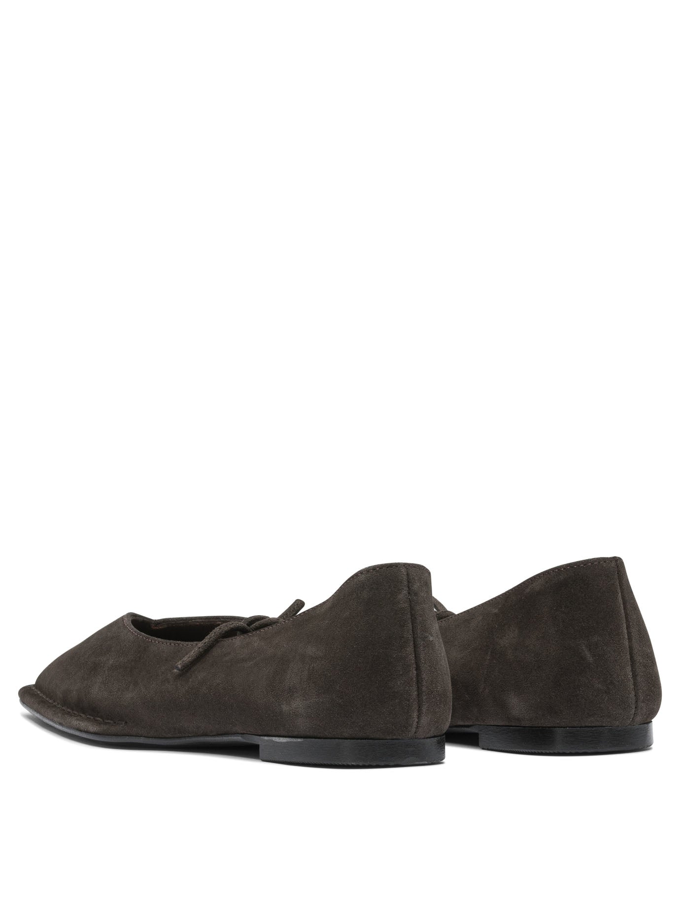 Sway Suede Coffee Brown Leather Ballet Flats Ballerinas