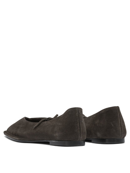 Sway Suede Coffee Brown Leather Ballet Flats Ballerinas