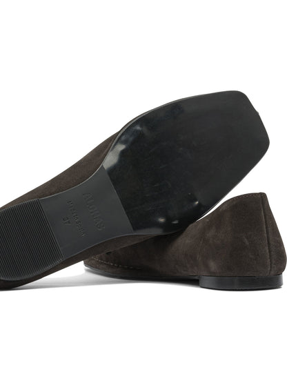 Sway Suede Coffee Brown Leather Ballet Flats Ballerinas