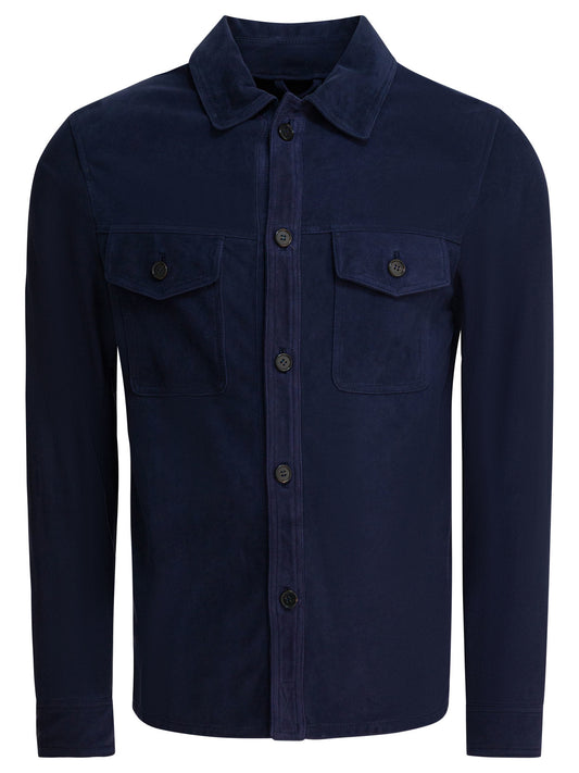 Suede overshirt jacket Jackets and Coats