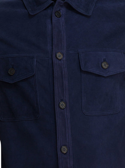 Suede overshirt jacket Jackets and Coats