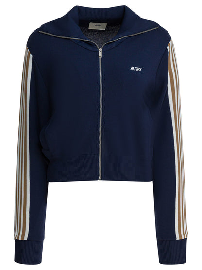 Viscose blend zippered sweatshirt Sweatshirts