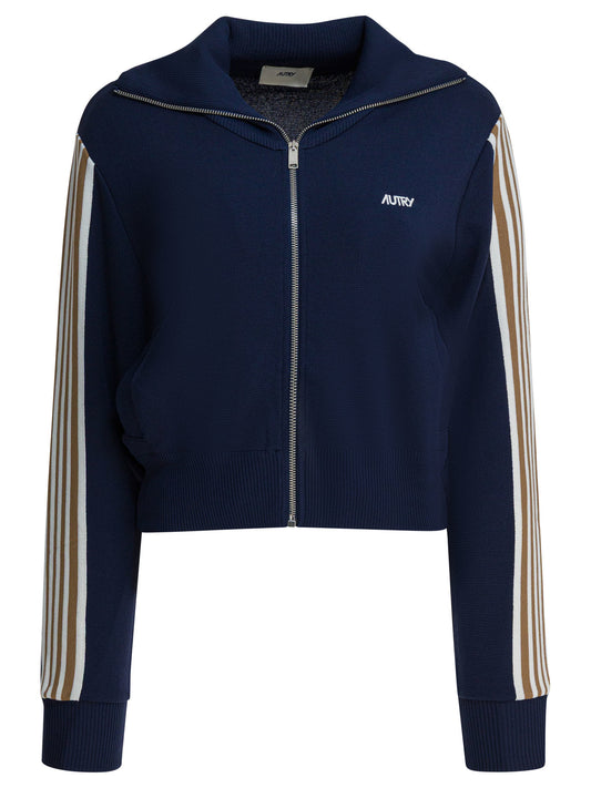 Viscose blend zippered sweatshirt Sweatshirts