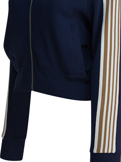 Viscose blend zippered sweatshirt Sweatshirts