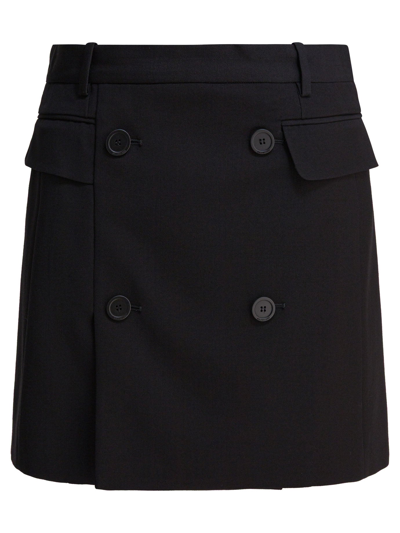 Viscose and wool twill miniskirt Skirts
