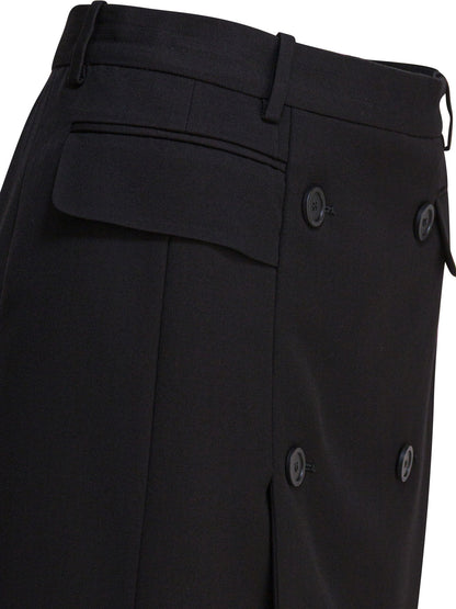 Viscose and wool twill miniskirt Skirts
