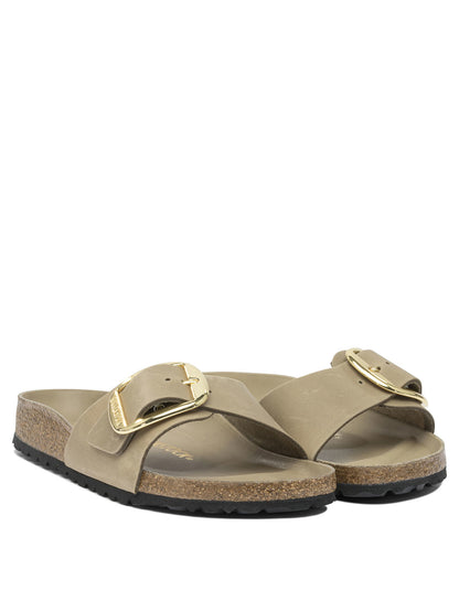 "Madrid Big Buckle" Slides Sandals